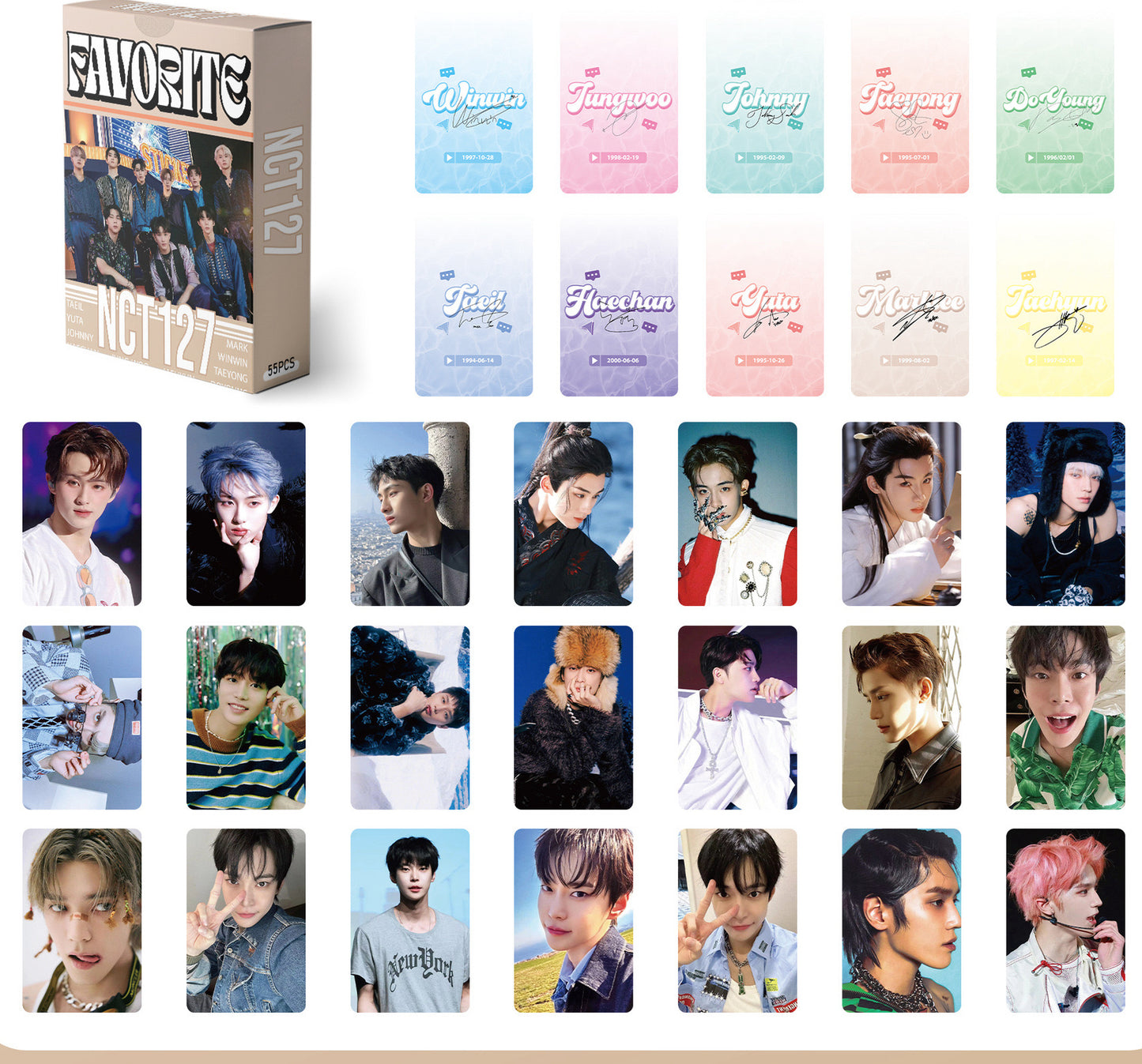 Kpop Photocards 55 pieces- NCT 127