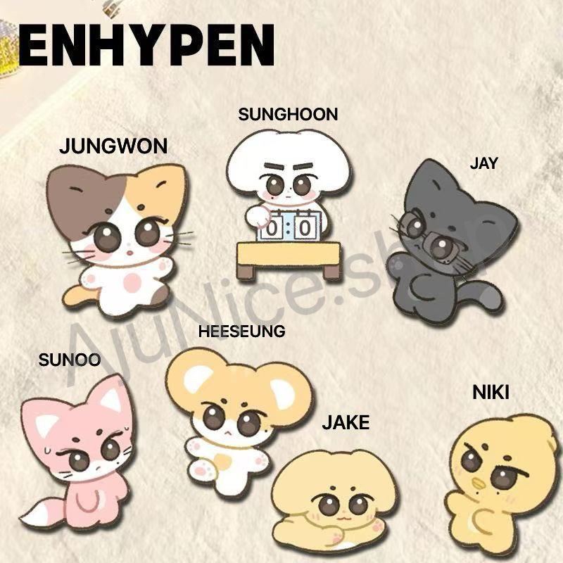 Enhypen Animal Fanart Pin Badge (Pre Order)