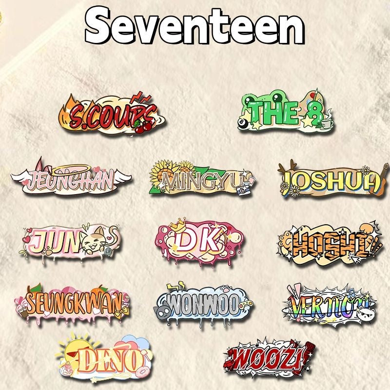 Seventeem SVT Member Name Badge Pin (Pre-Order)