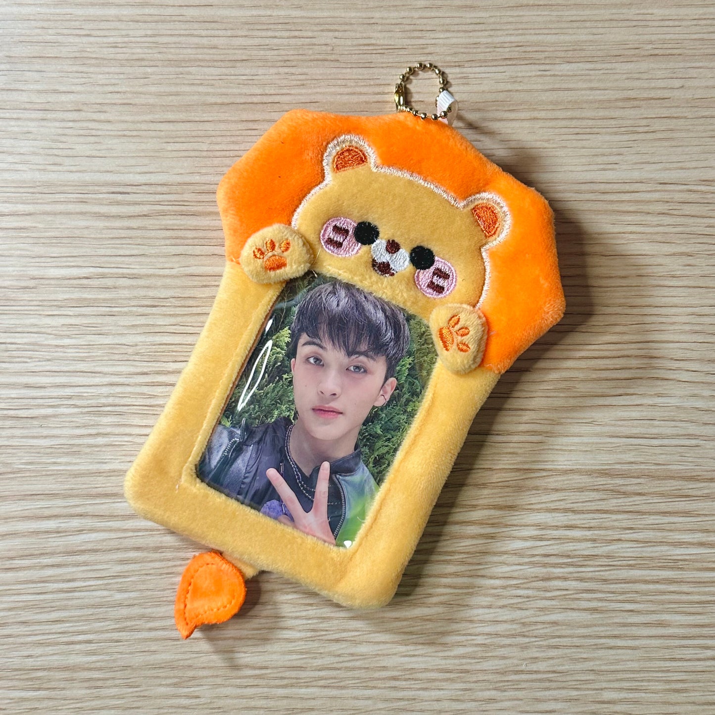 Plush Lion Photocard Holder