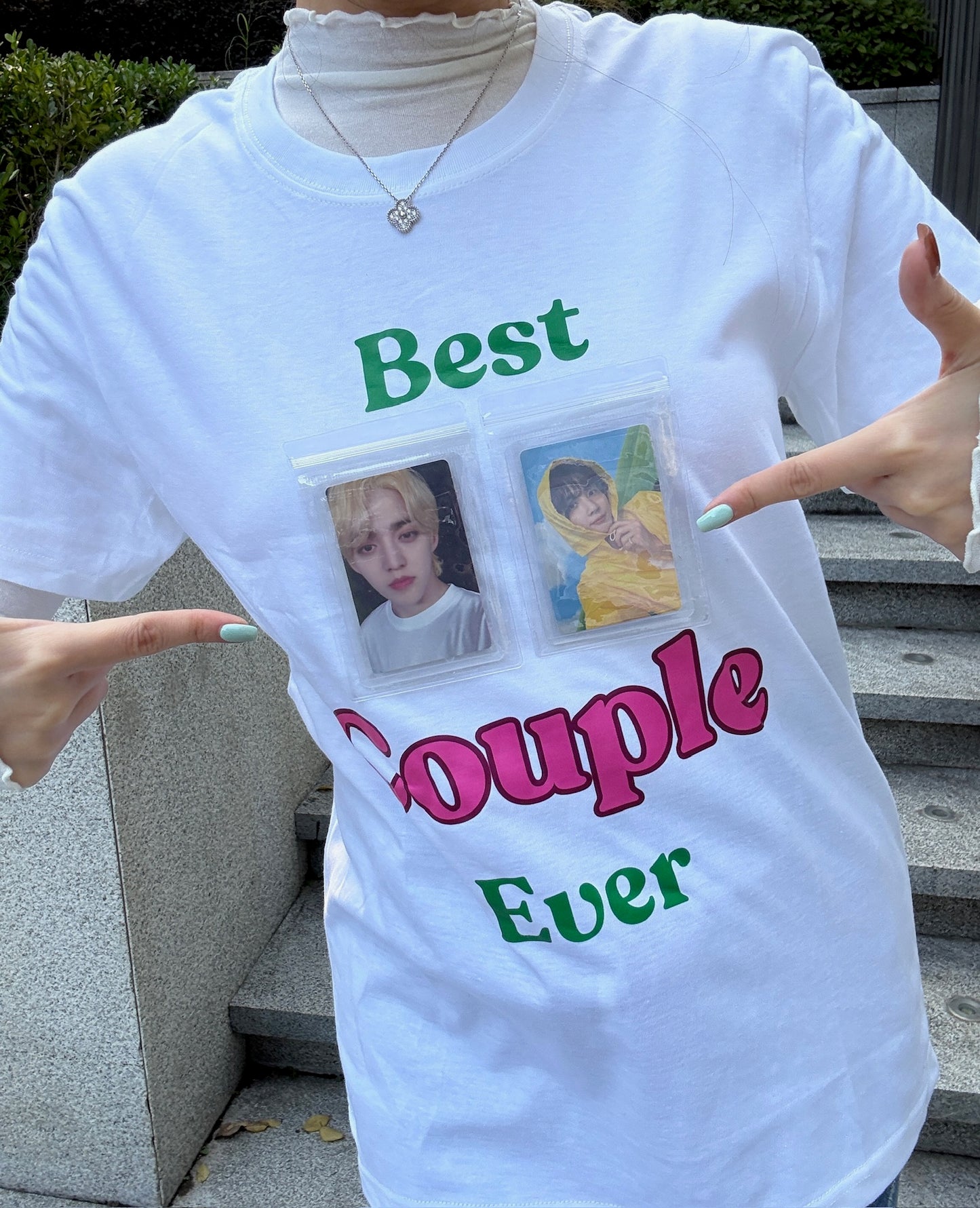 Best Couple Ever -Photocard Pocket T shirt (Pre-Order)