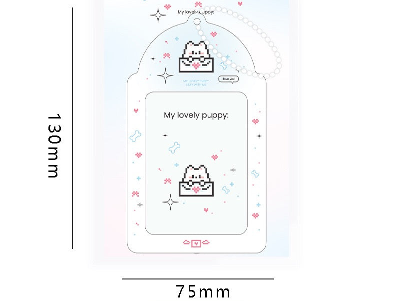 PVC Kpop Photocard Holder - Lovely  Puppy