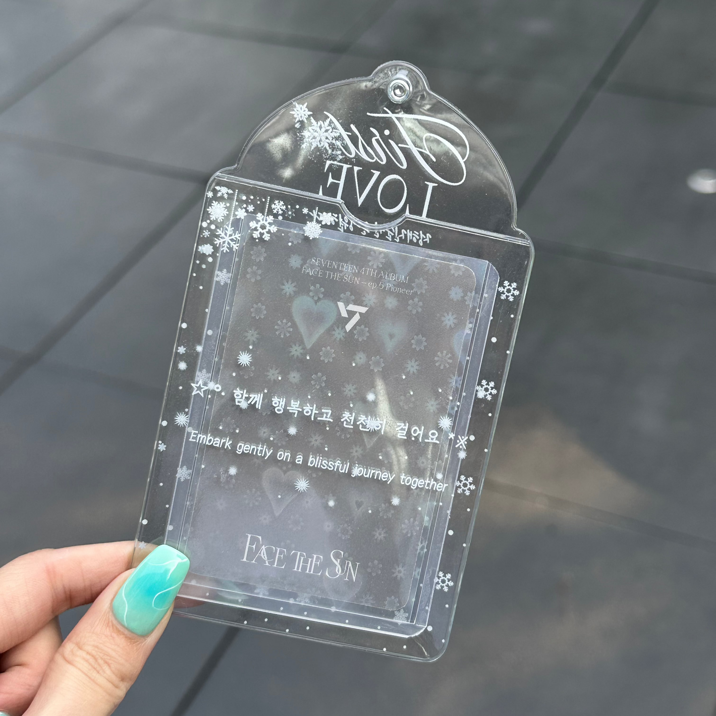 PVC Clear Photocard Holder - First Love