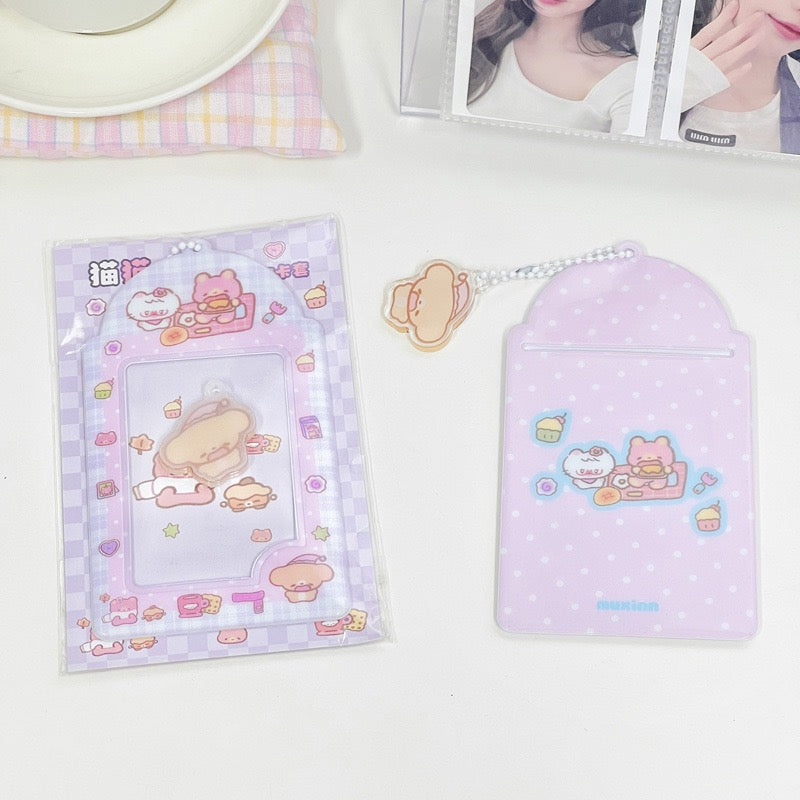 PVC Kpop Photocard Holder - Cute Kitty/Cat/Pink/Blue/Yellow