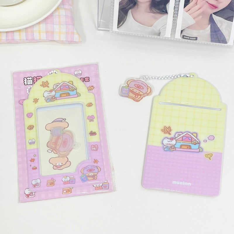 PVC Kpop Photocard Holder - Cute Kitty/Cat/Pink/Blue/Yellow