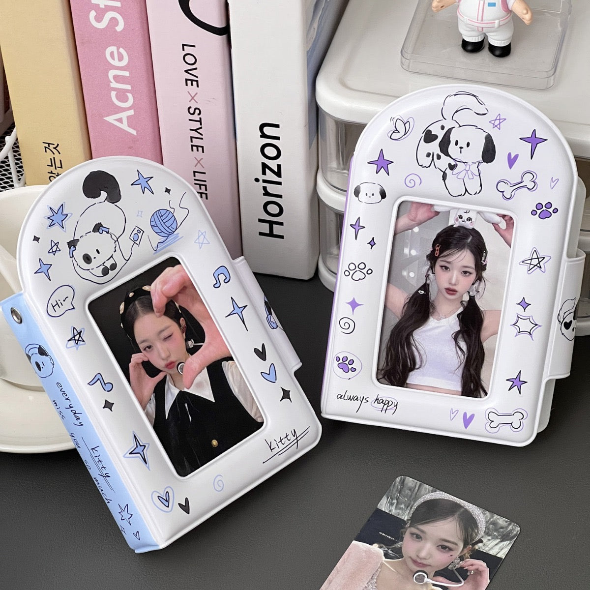 PVC Kpop Photocard Small Binder - Kitty/Puppy