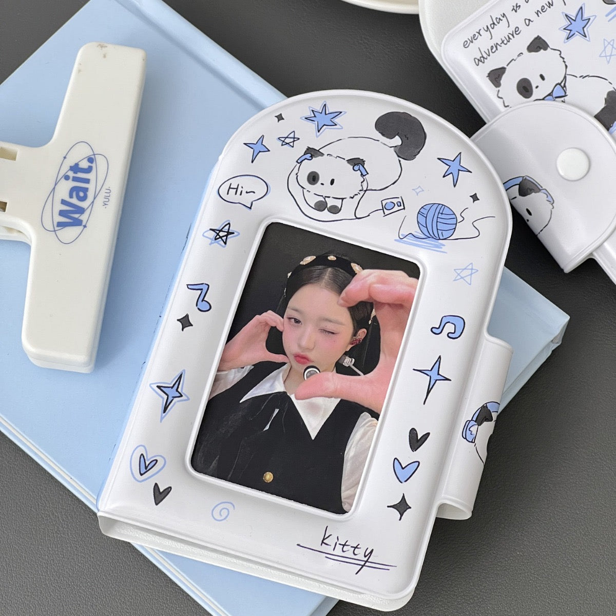 PVC Kpop Photocard Small Binder - Kitty/Puppy