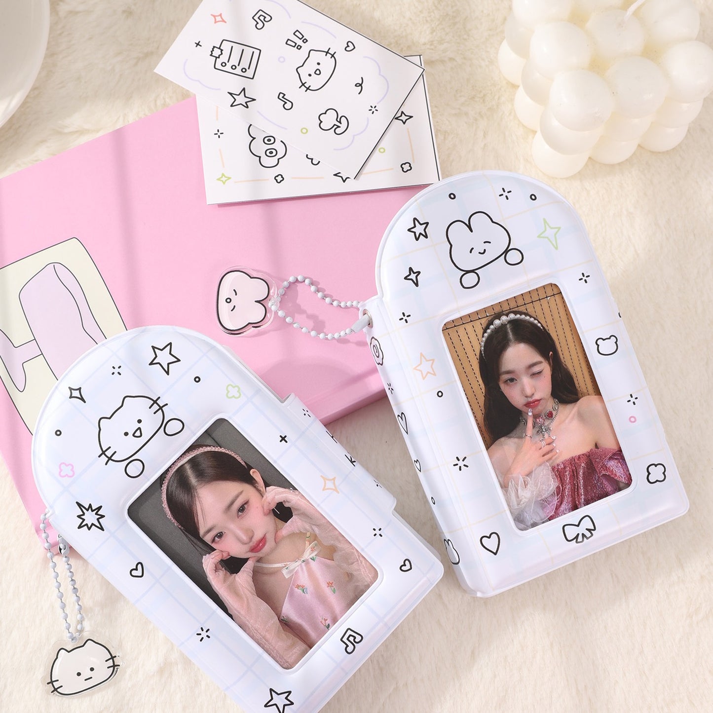 PVC Kpop Photocard Small Binder - Kitty/Bunny