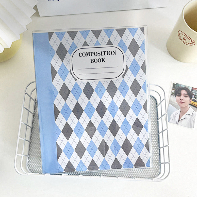 Kpop Photocard A5 Binder - Plaid Pattern