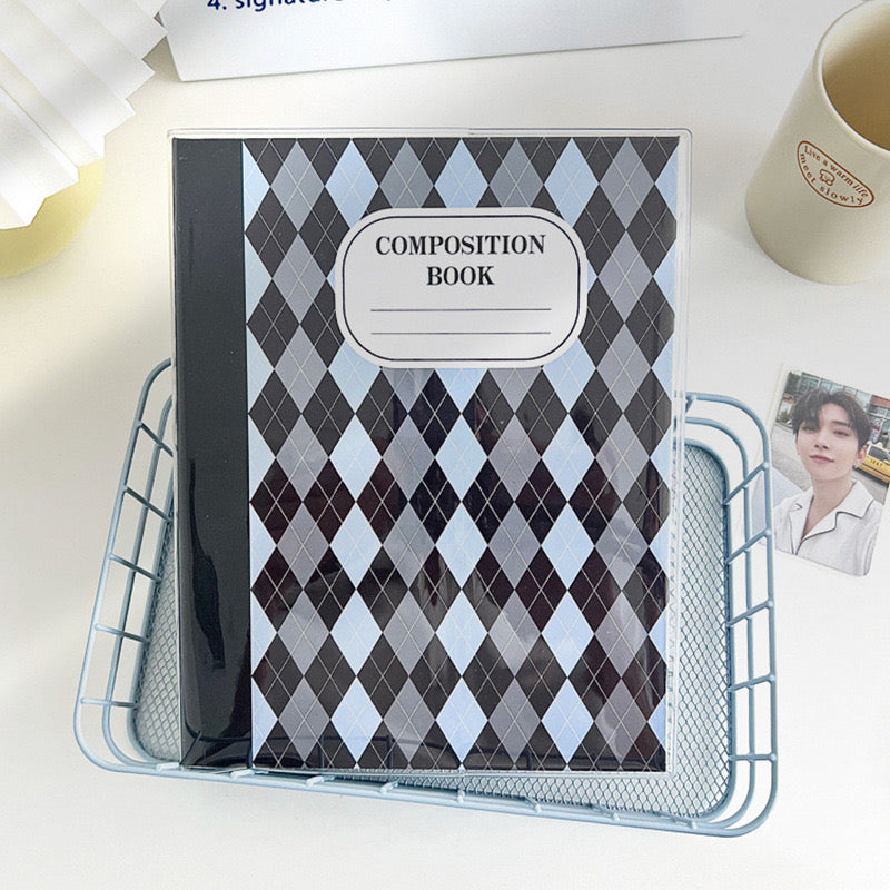 Kpop Photocard A5 Binder - Plaid Pattern