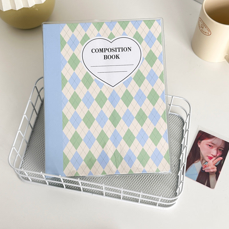 Kpop Photocard A5 Binder - Plaid Pattern