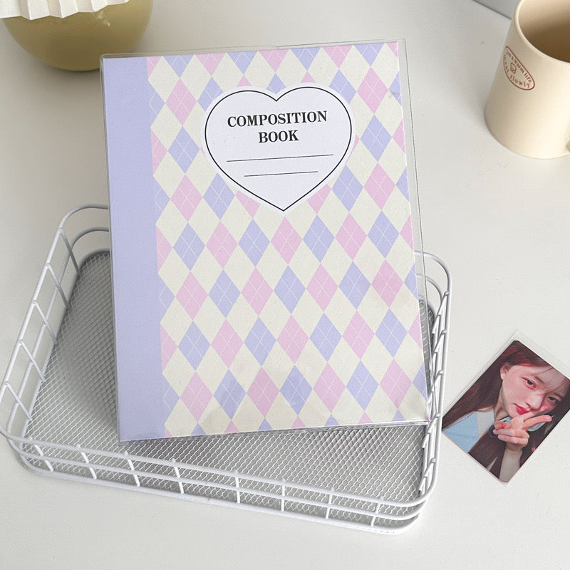 Kpop Photocard A5 Binder - Plaid Pattern