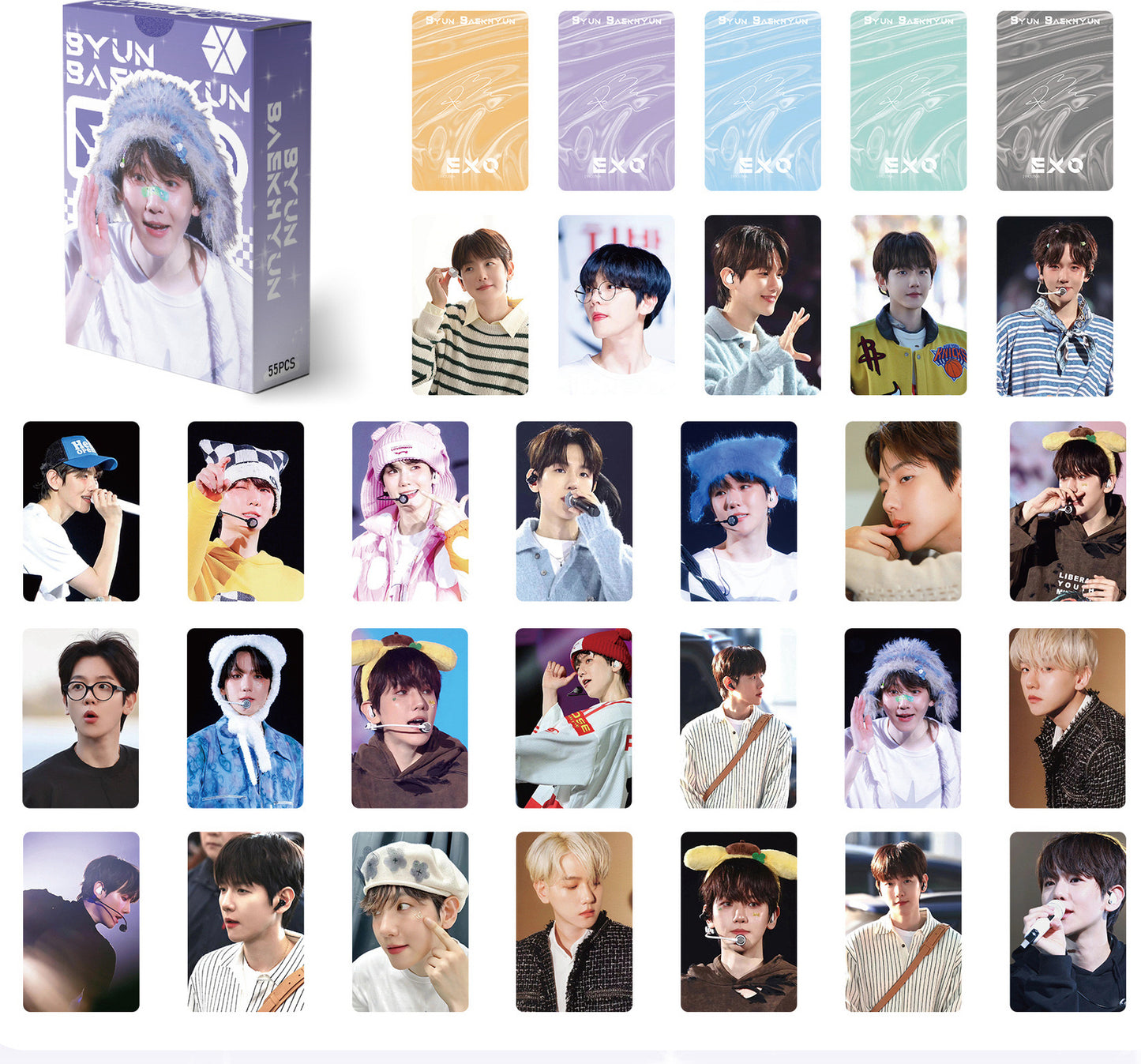 Kpop Photocards 55 pieces- EXO (pre-oder)