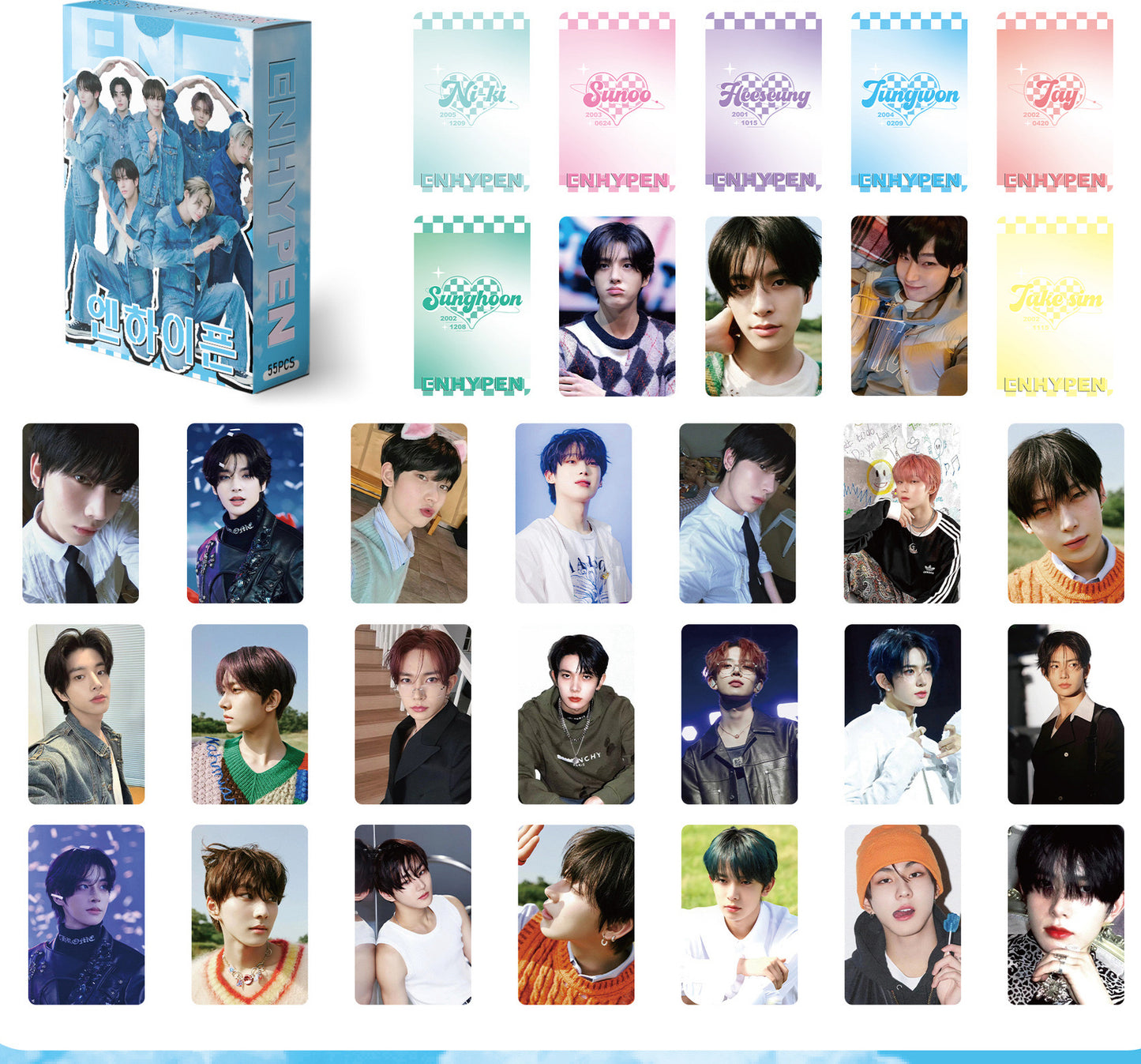 Kpop Photocards 55 pieces- ENHYPEN