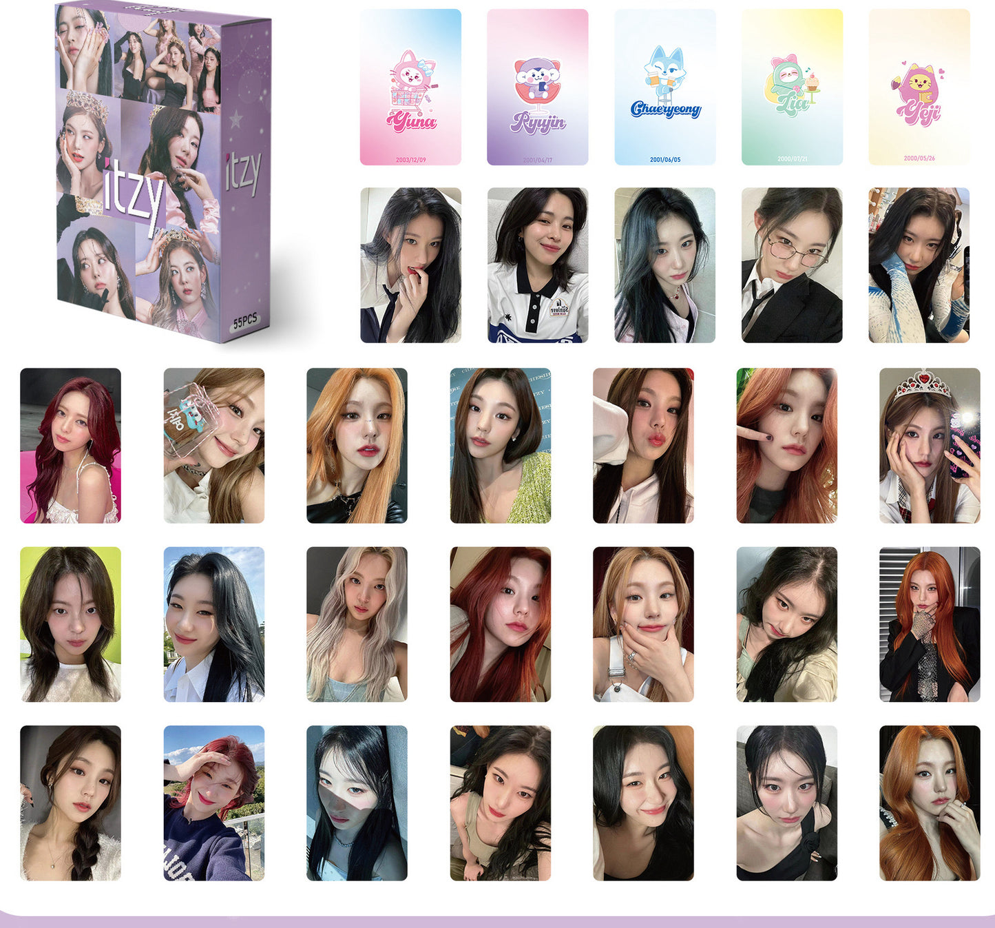 Kpop Photocards 55 pieces- ITZY