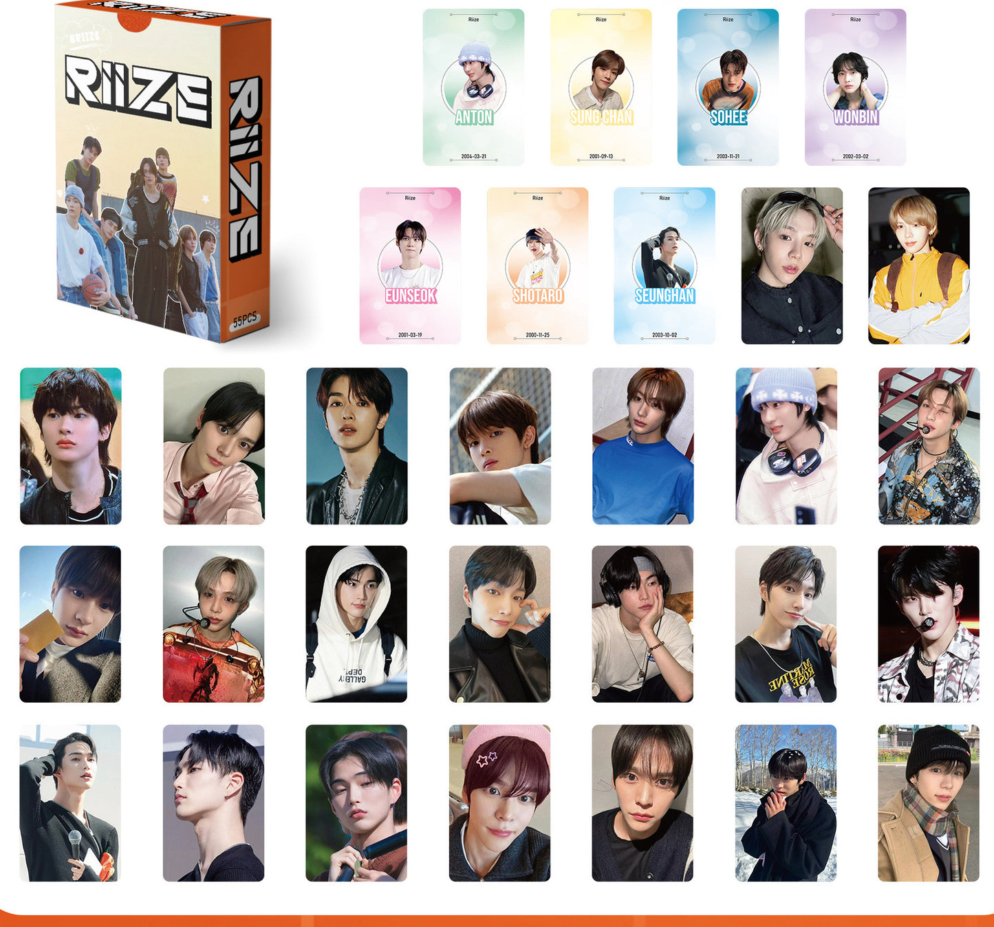 Kpop Photocards 55 pieces- RIIZE